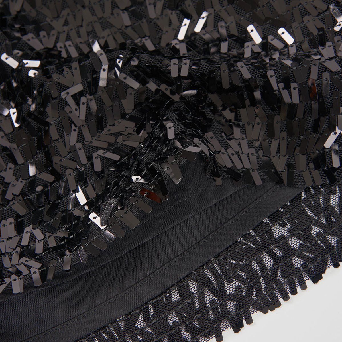 Jupe en tulle à sequins noir, BOBOLI