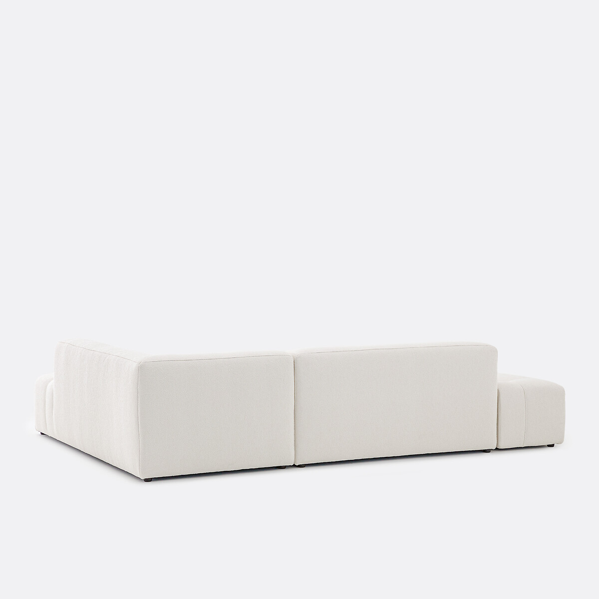 Canapé d'angle droit, convertible, en bouclette fine, FANO ecru, LA REDOUTE INTERIEURS