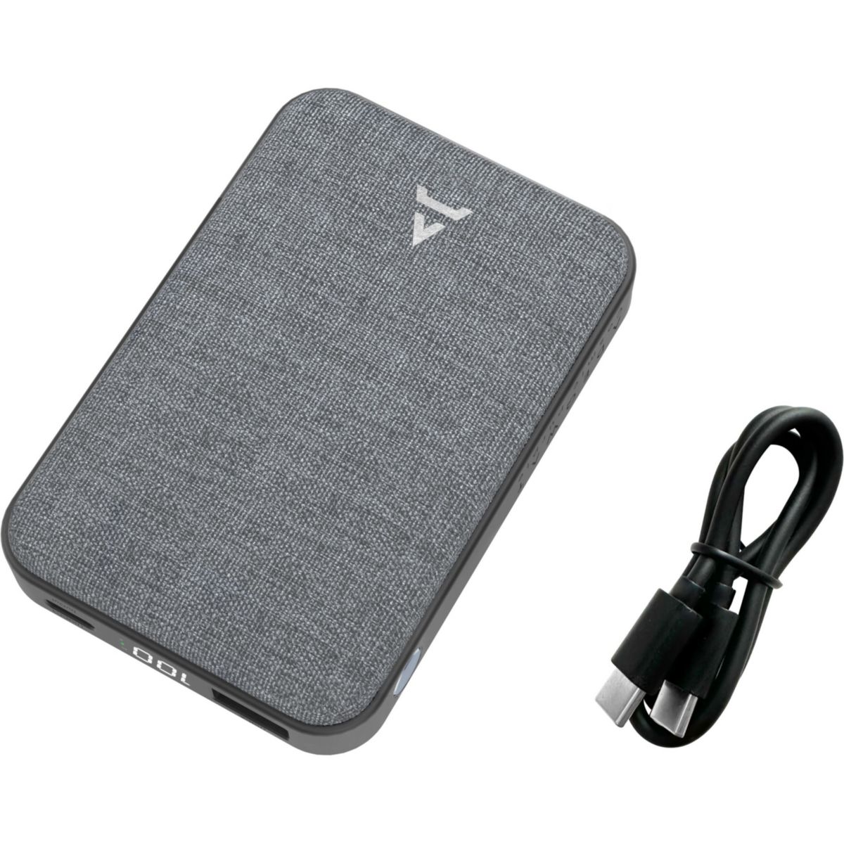 Pack Powerbank+Chargeur 30W+USB-C-Lightning couleur unique, ADEQWAT