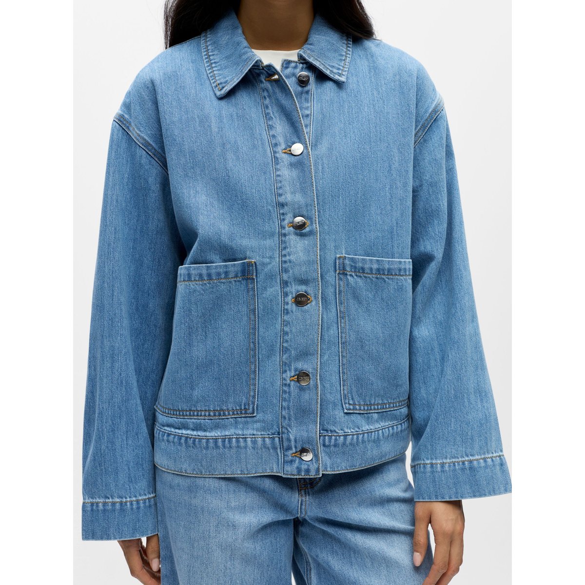 Veste En Jean light blue denim, OBJECT
