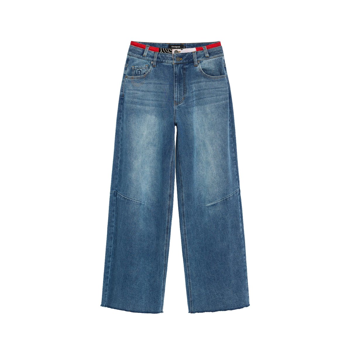 Jean balloon bleu, DESIGUAL