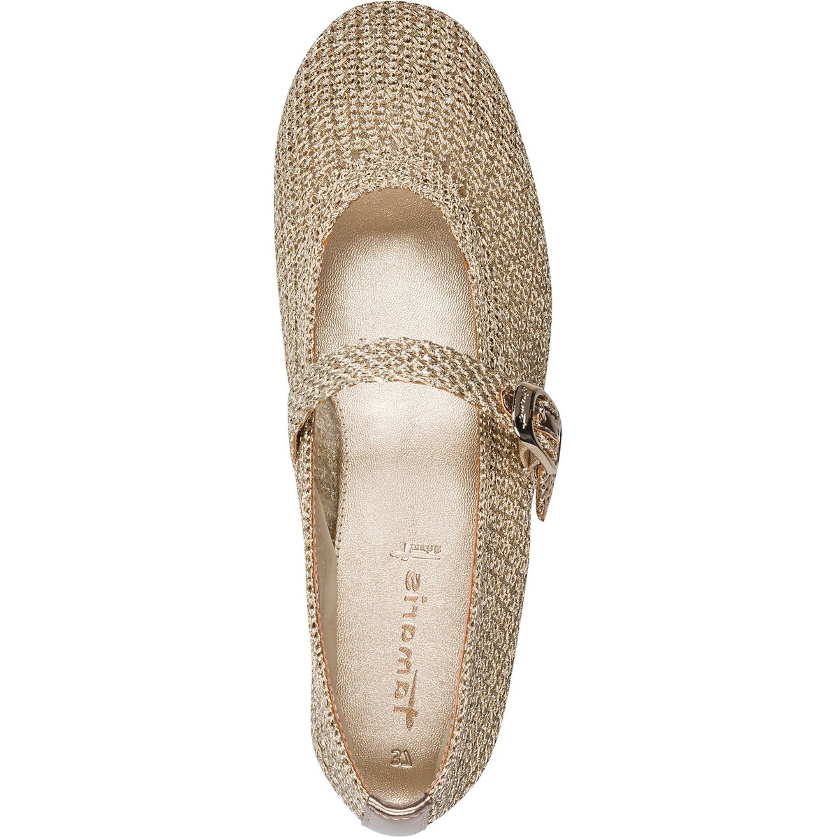 Mary Jane Ballet Pumps platinum, TAMARIS