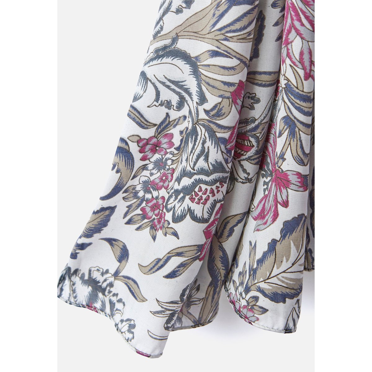 Foulard voile gris fleuri, DAMART