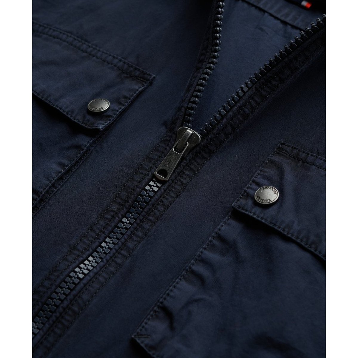 Veste zippée Essentials bleu marine éclipse, SUPERDRY