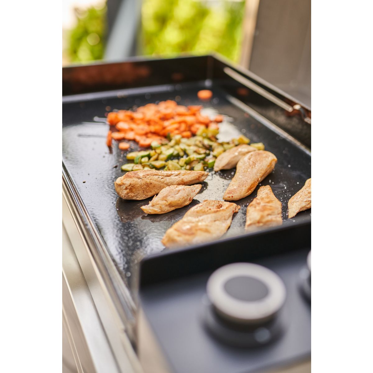 Plancha gaz Premium 75 Inox 3 brûleurs à poser 75.5x41 cm gris, FORGE ADOUR