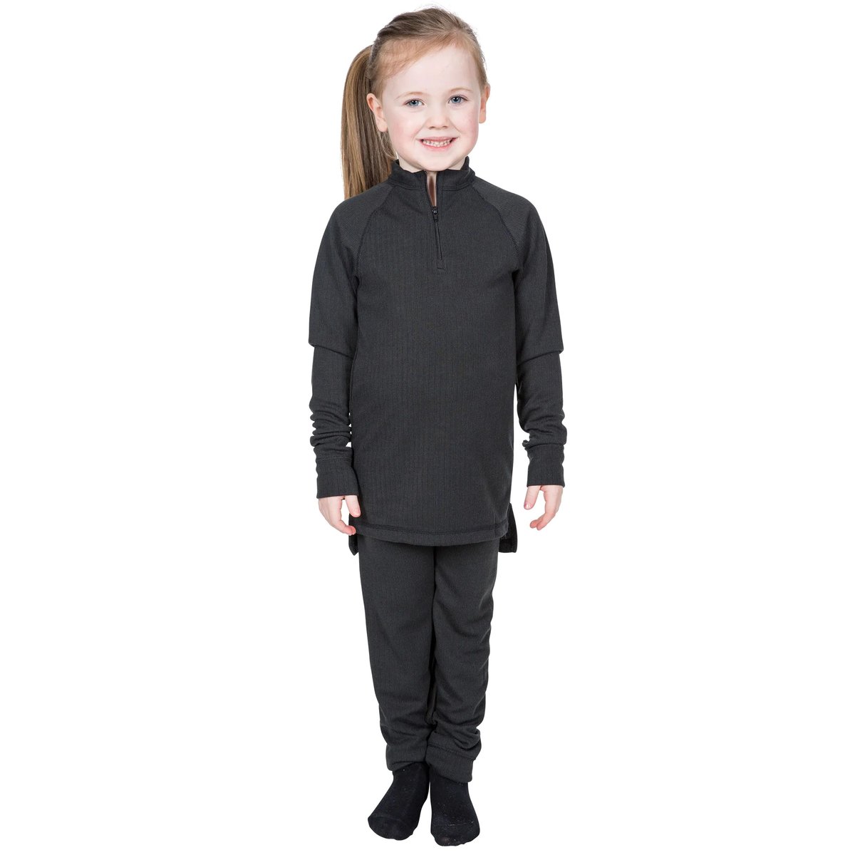 Ensemble de T-shirt et pantalon thermique noir, TRESPASS