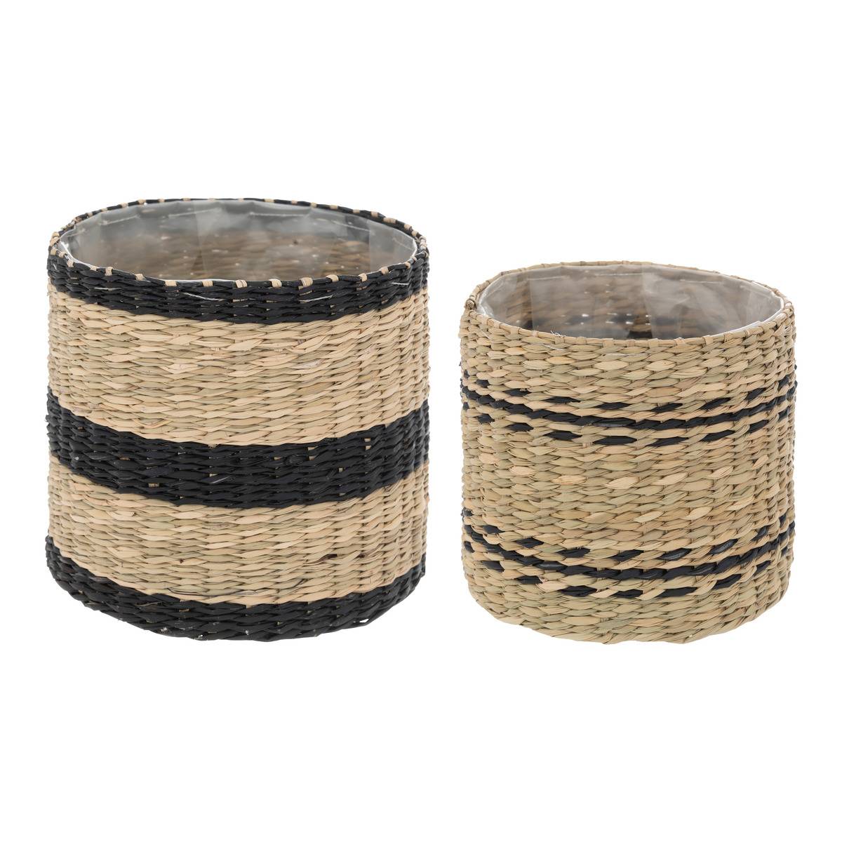 Set de 2 pots LUMIÈRE D'HIVER beige, ATMOSPHERA