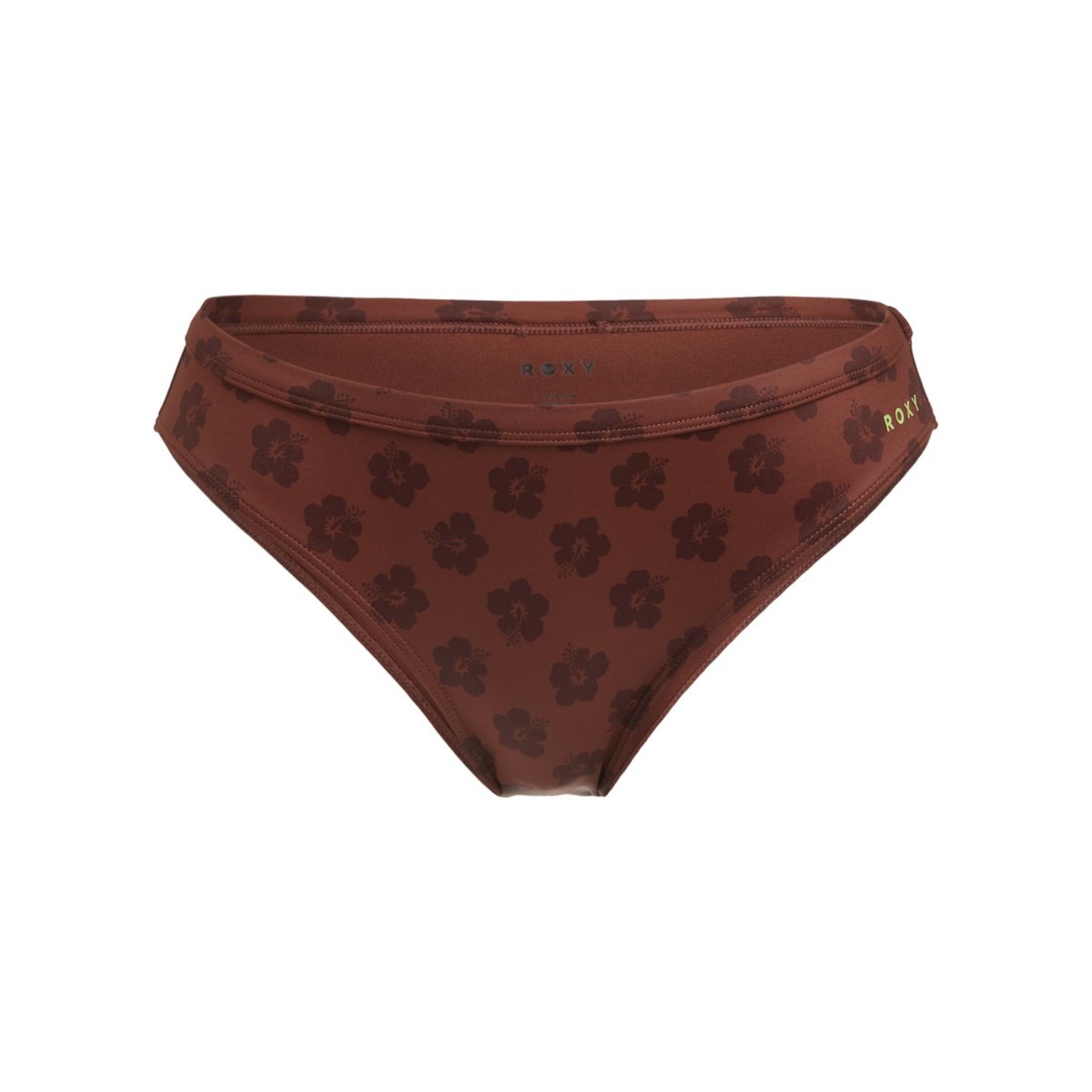 Bas de maillot de bain hipster. marron chocolate plum polkabiscus, ROXY