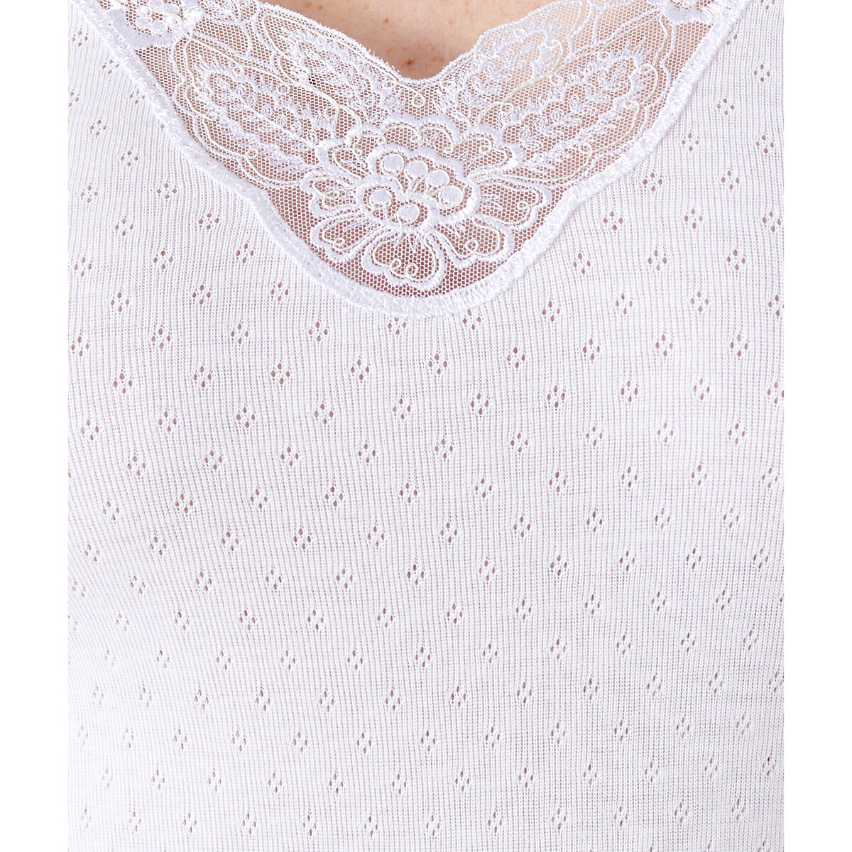 Camisola de mangas compridas Thermolactyl, grau 4 branco, DAMART