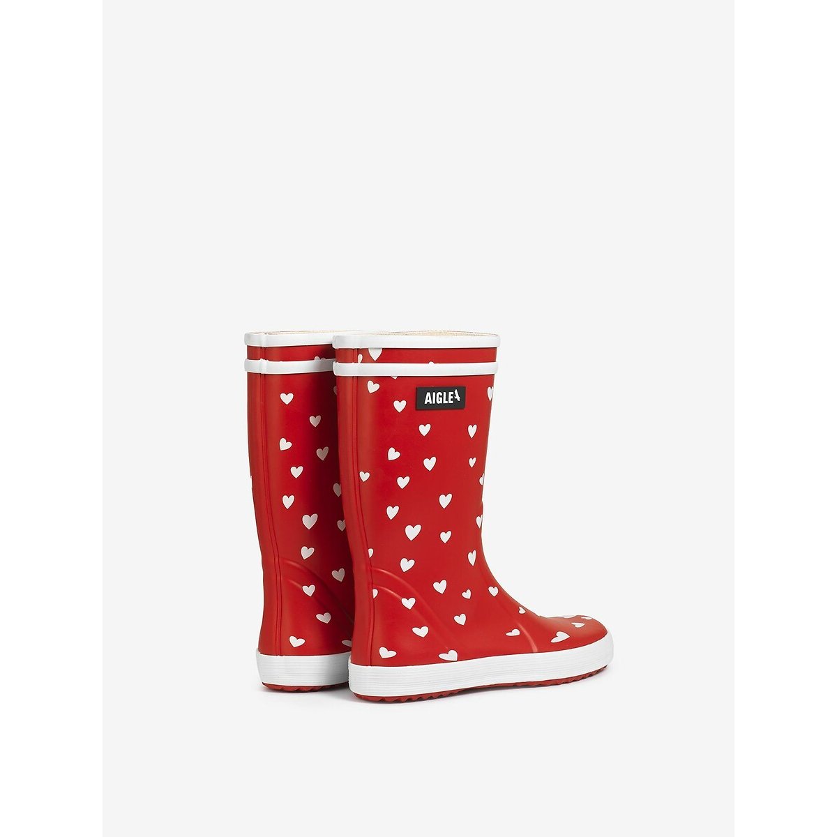 Stivali da pioggia Lolly Pop Play3 rosso fantasia, AIGLE