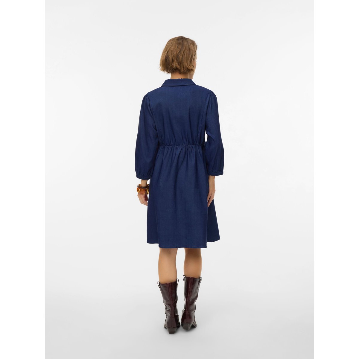 Robe medium blue denim, MAMA LICIOUS