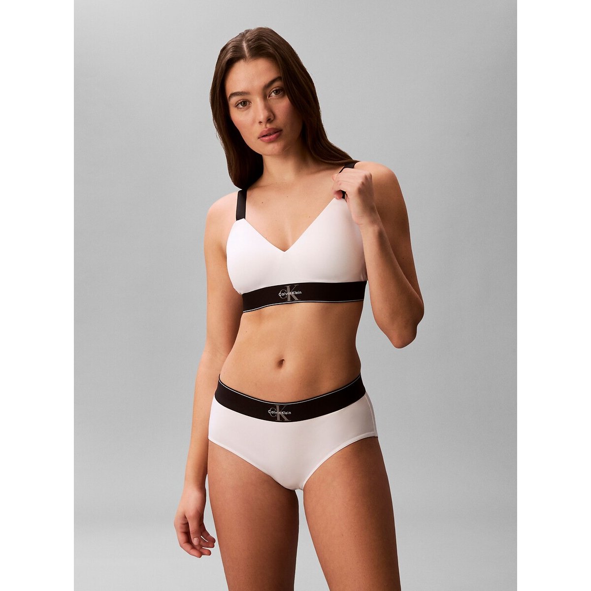 Brassière CK GRAPHIC blanc, CALVIN KLEIN UNDERWEAR