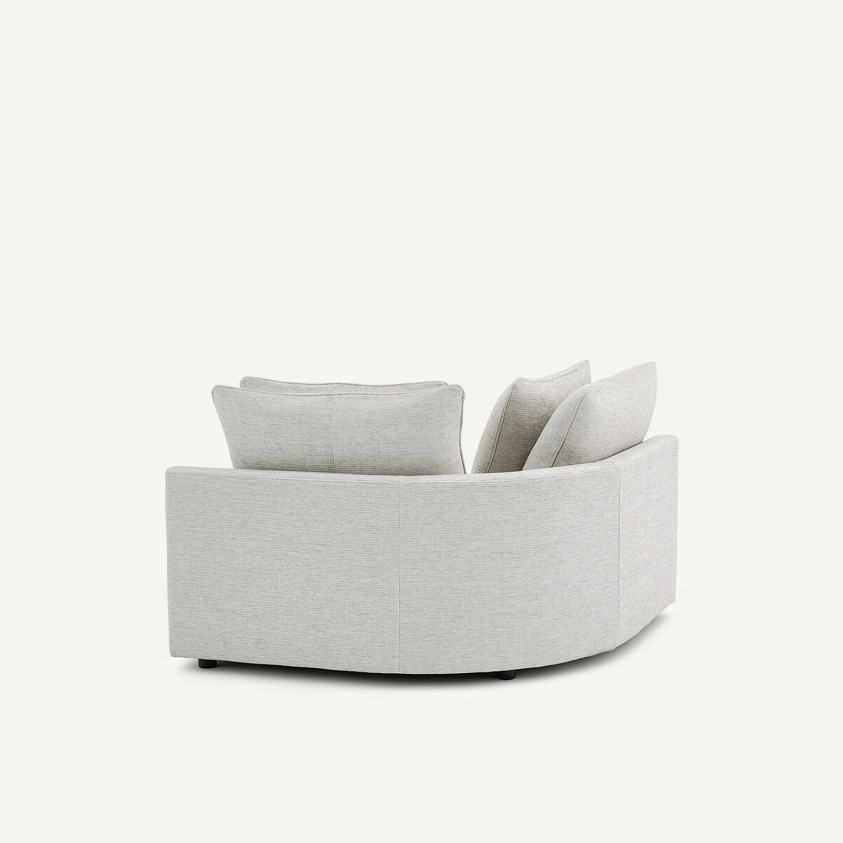Modulares Ecksofa aus recycelter Baumwolle, TIBERIO hellgrau, AM.PM