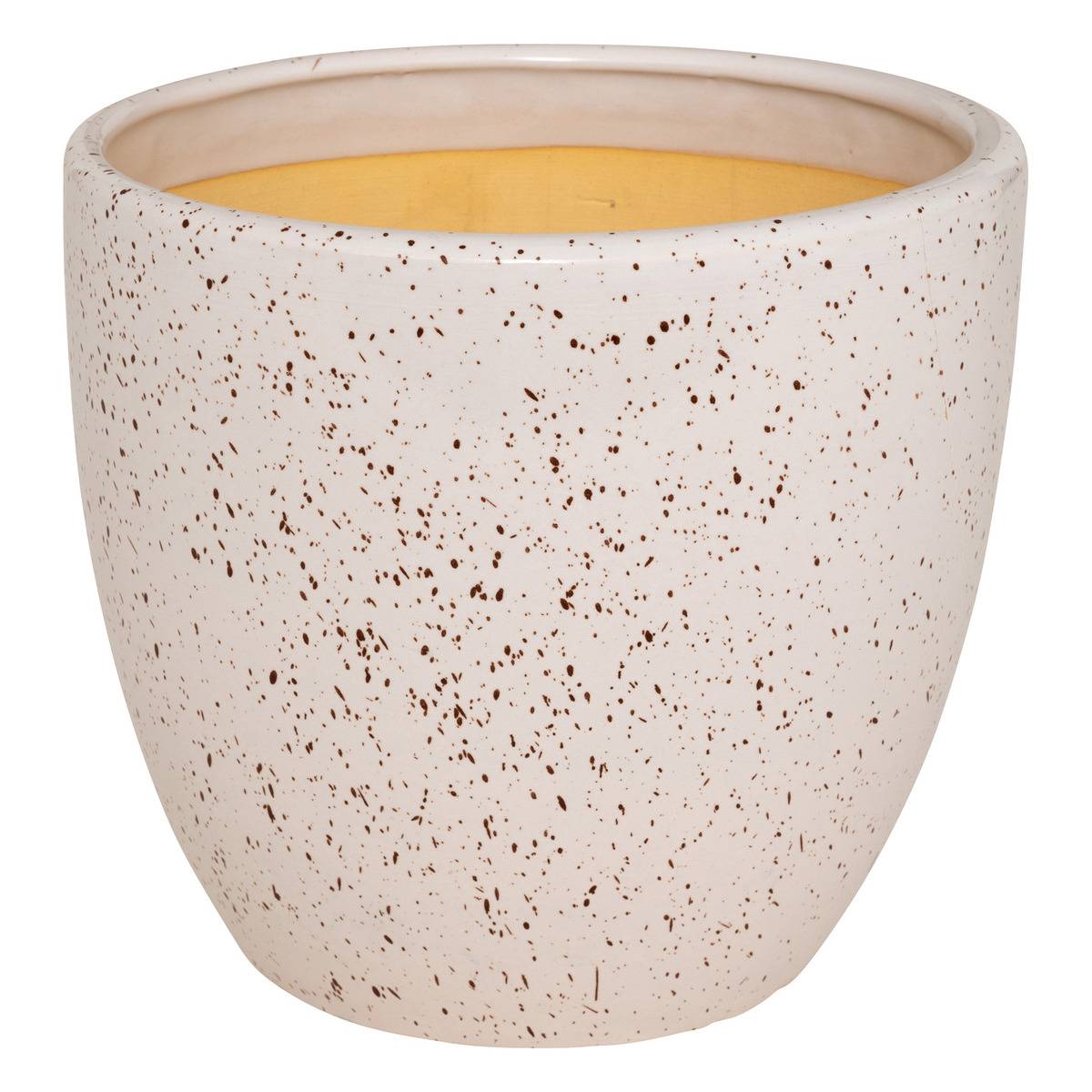 Lot de 3 pots "Vena" céramique D29cm gris, ATMOSPHERA