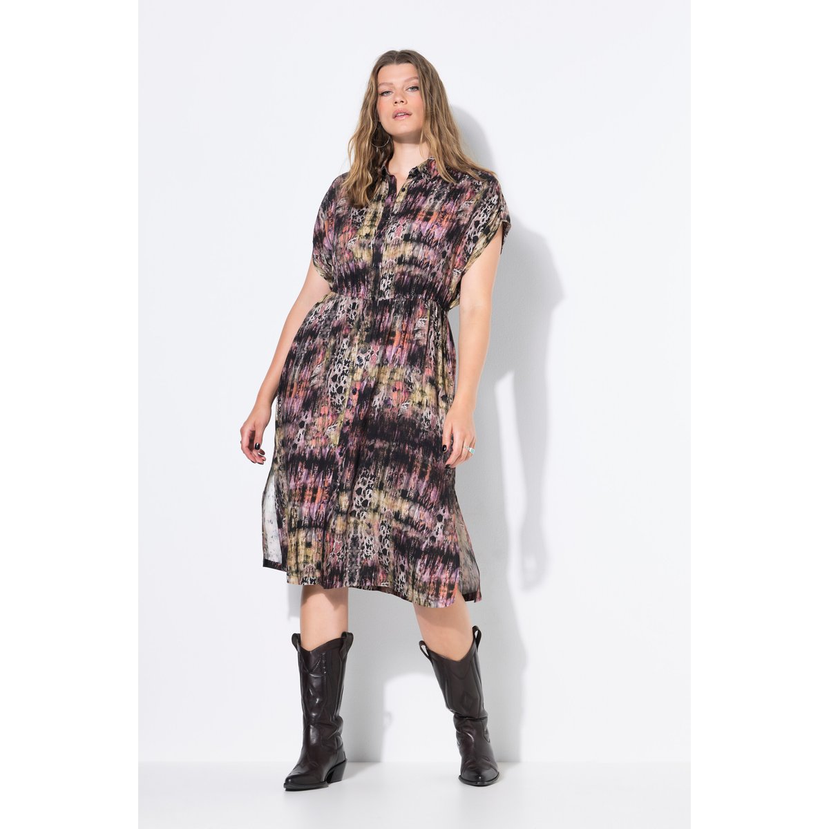 Robe midi olive foncé, STUDIO UNTOLD