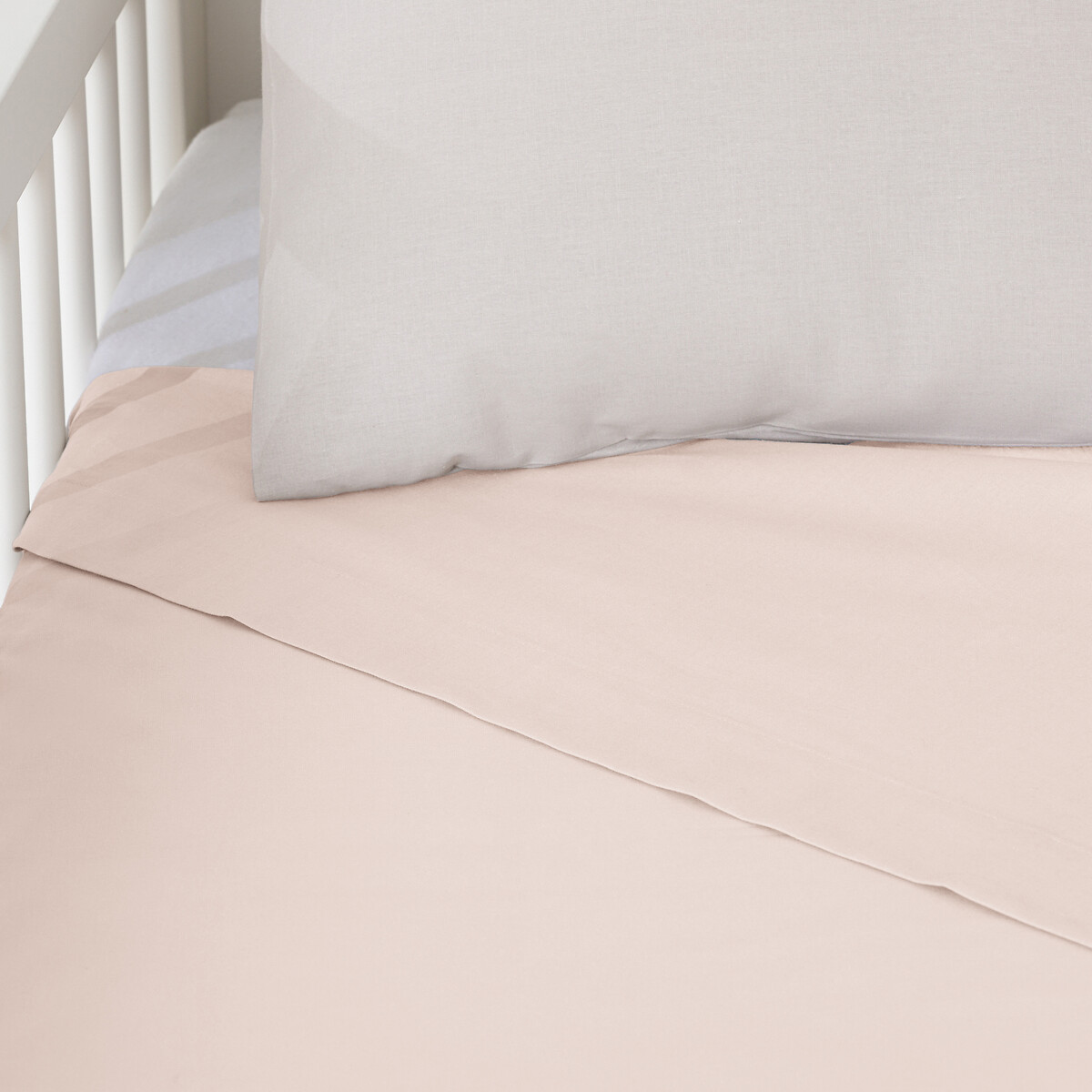 Drap plat bébé coton, Scenario rose nacre, LA REDOUTE INTERIEURS