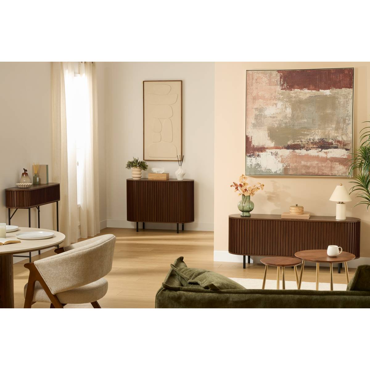 Buffet rectangulaire ALCOVE marron, ATMOSPHERA