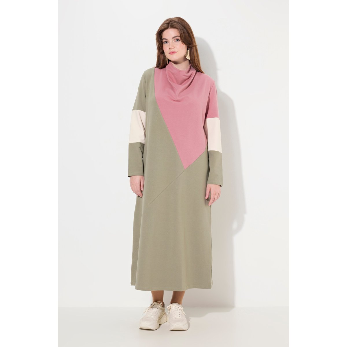 Robe en molleton de coton bio gris pierre, ULLA POPKEN