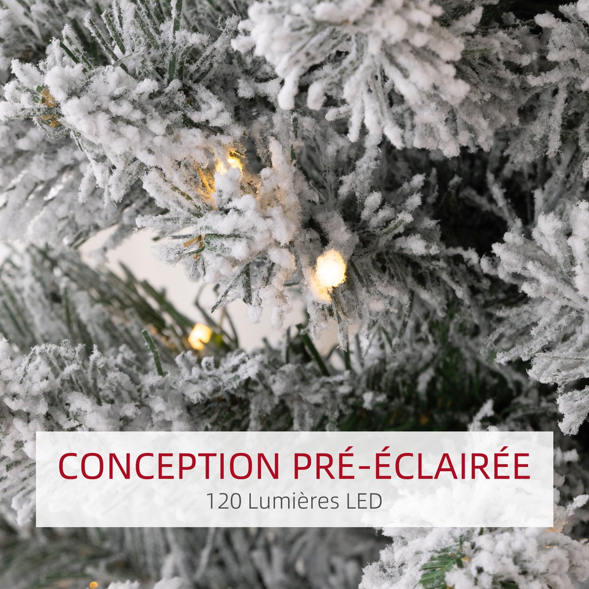 Sapin de Noël Plastique Vert vert, HOMCOM