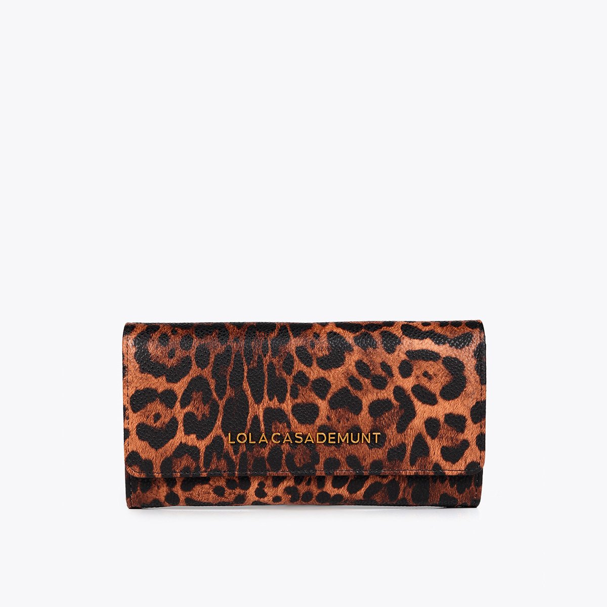 Portefeuille long imrpimé léopard léopard, LOLA CASADEMUNT