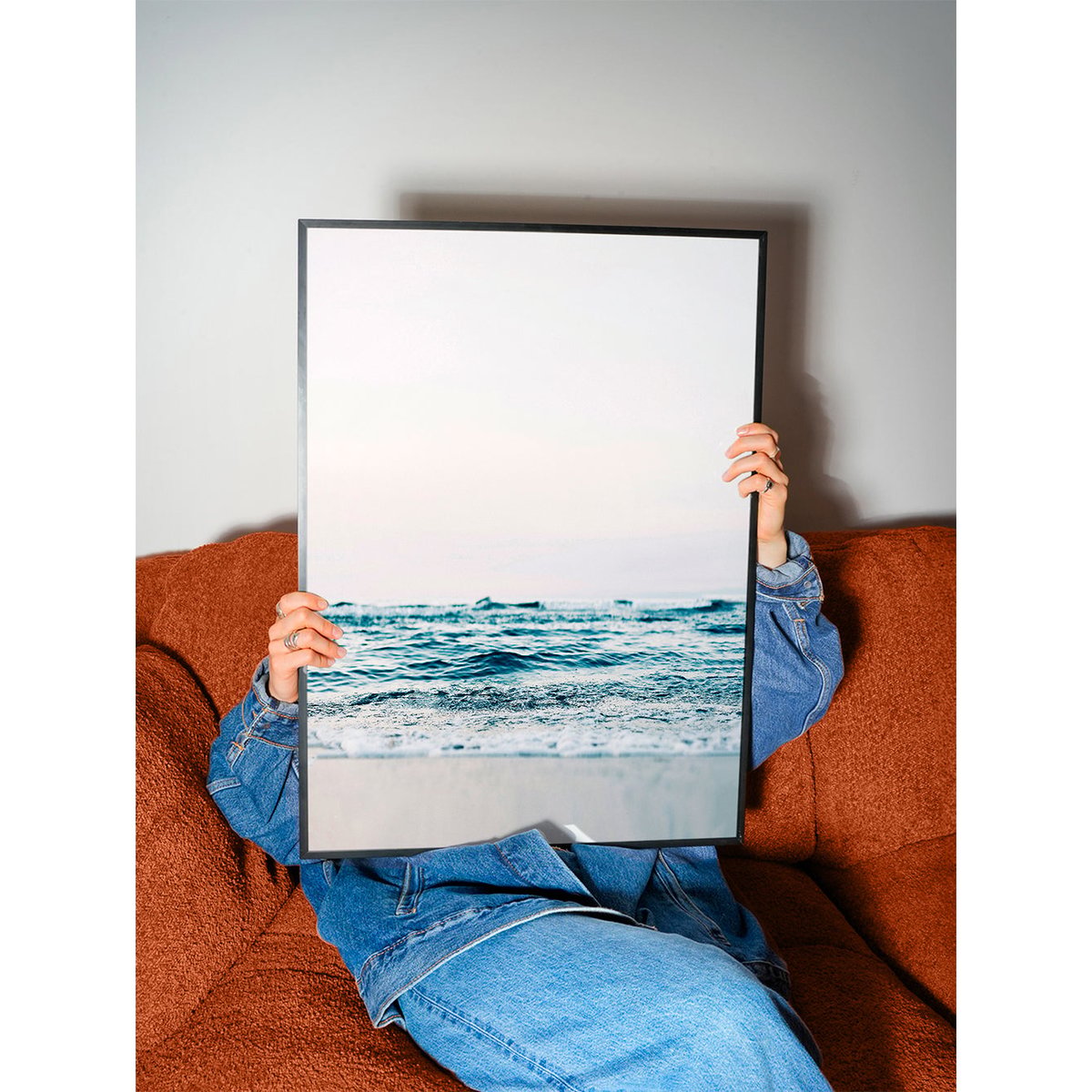 Affiche avec tableau décoratif, 50 x 70 cm vert, HANNUN