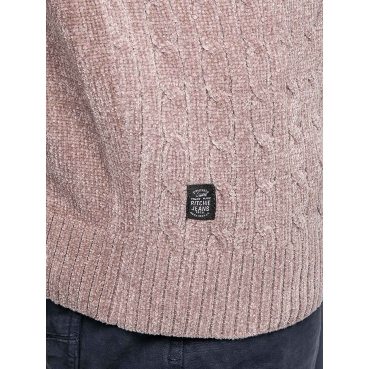 Pull Ras De Cou Avec Torsades Liturin beige, RITCHIE
