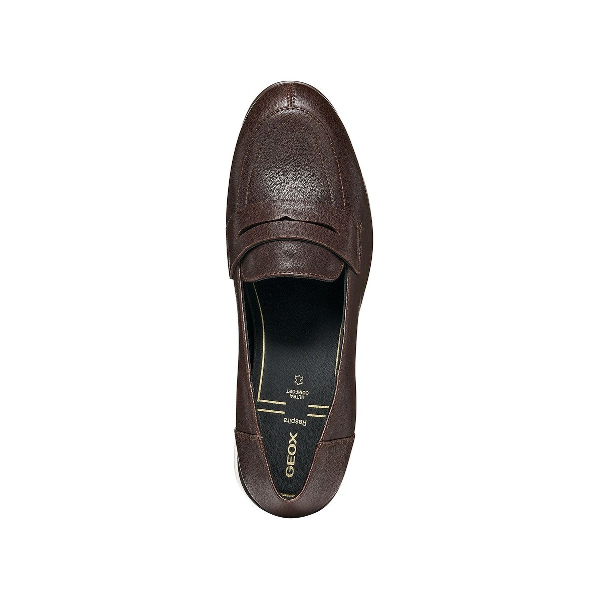 Walk Pleasure 55T heeled loafers dark brown, GEOX