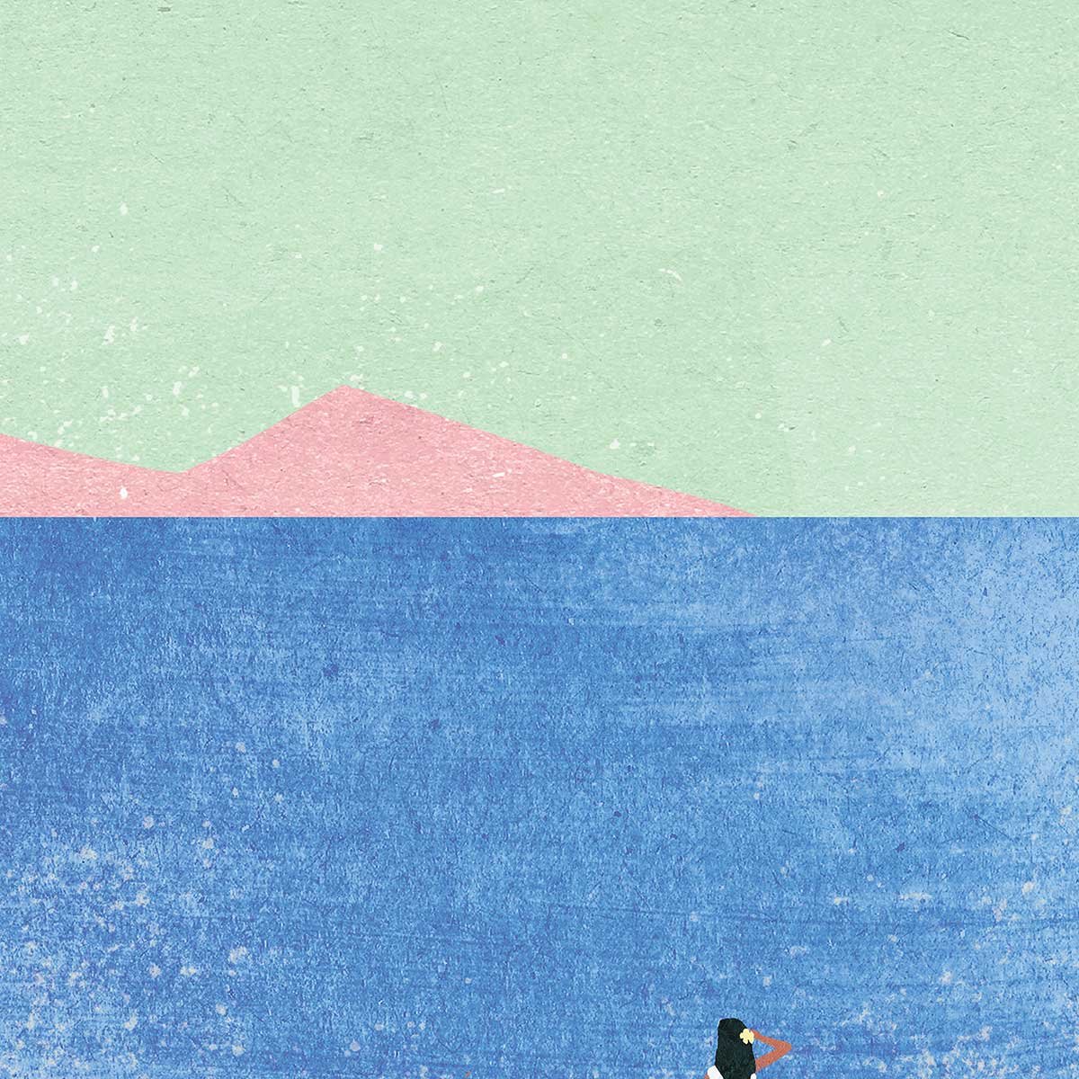 Papier peint délice les pieds dans le sable intissé, HEXOA