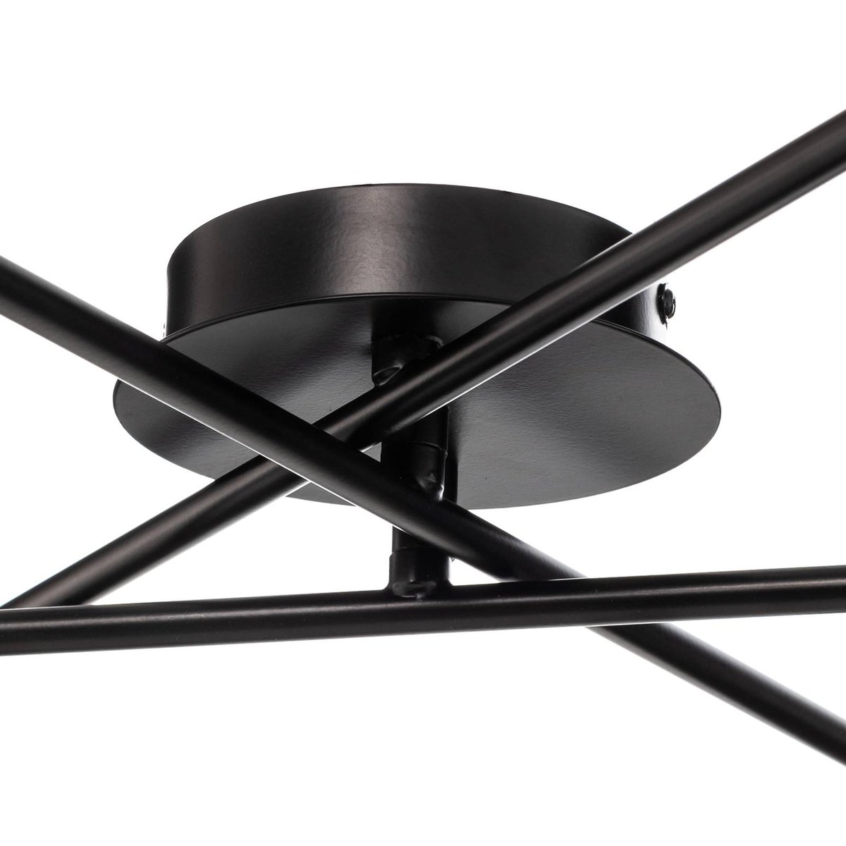 Plafonnier en métal moderne, Pellinora noir, doré, nickel, LINDBY