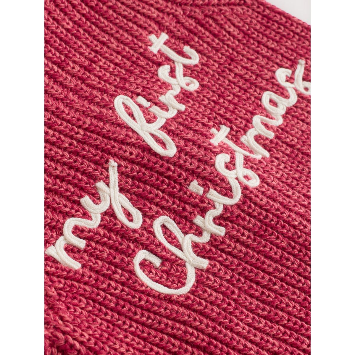 Cardigan bébé en maille my first christmas rouge, NEXT