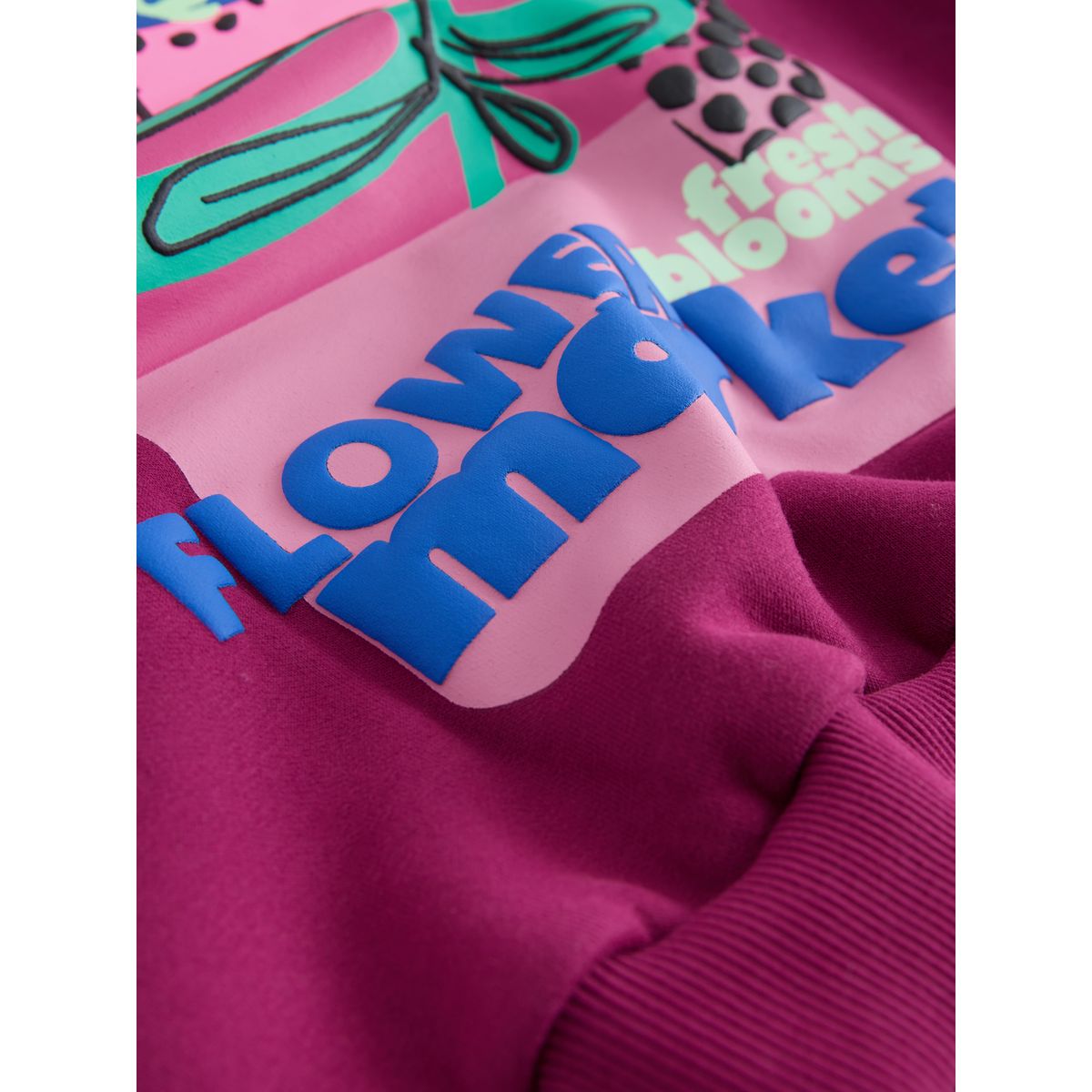 Ensemble legging évasé et sweat fleur rose baie, NEXT