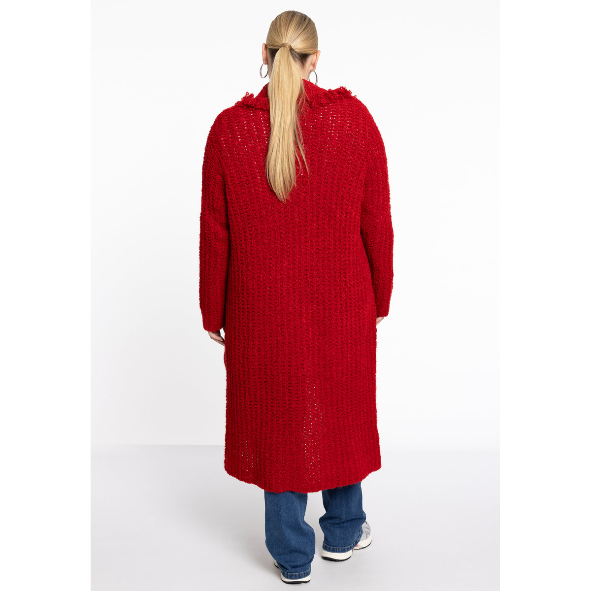 Gilet avec fermeture à bouton rouge, YOEK
