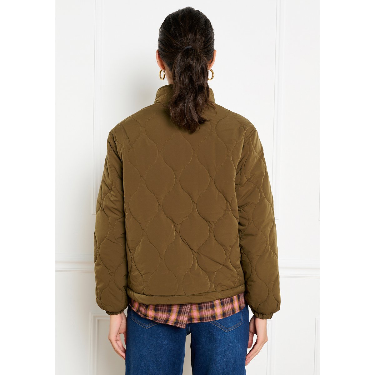 Veste matelassée réversible vert, LOLALIZA
