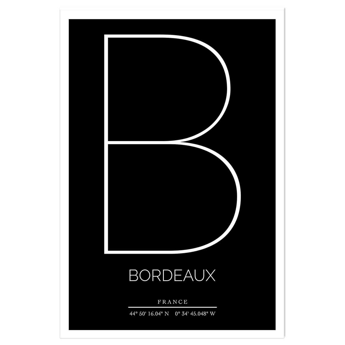 Poster b bordeaux affiche seule, HEXOA