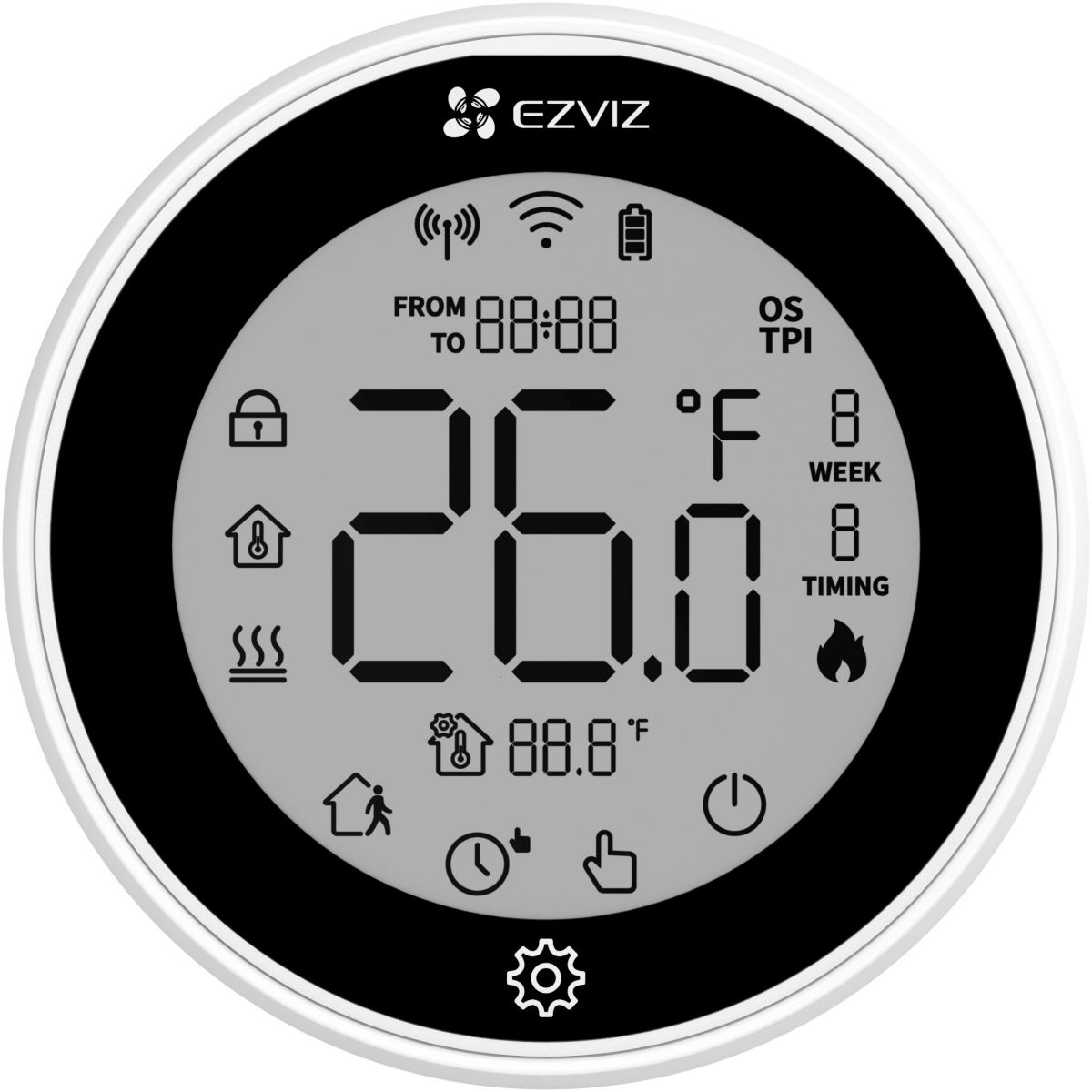 Thermostat connecté T56 thermostat intelligent couleur unique, EZVIZ