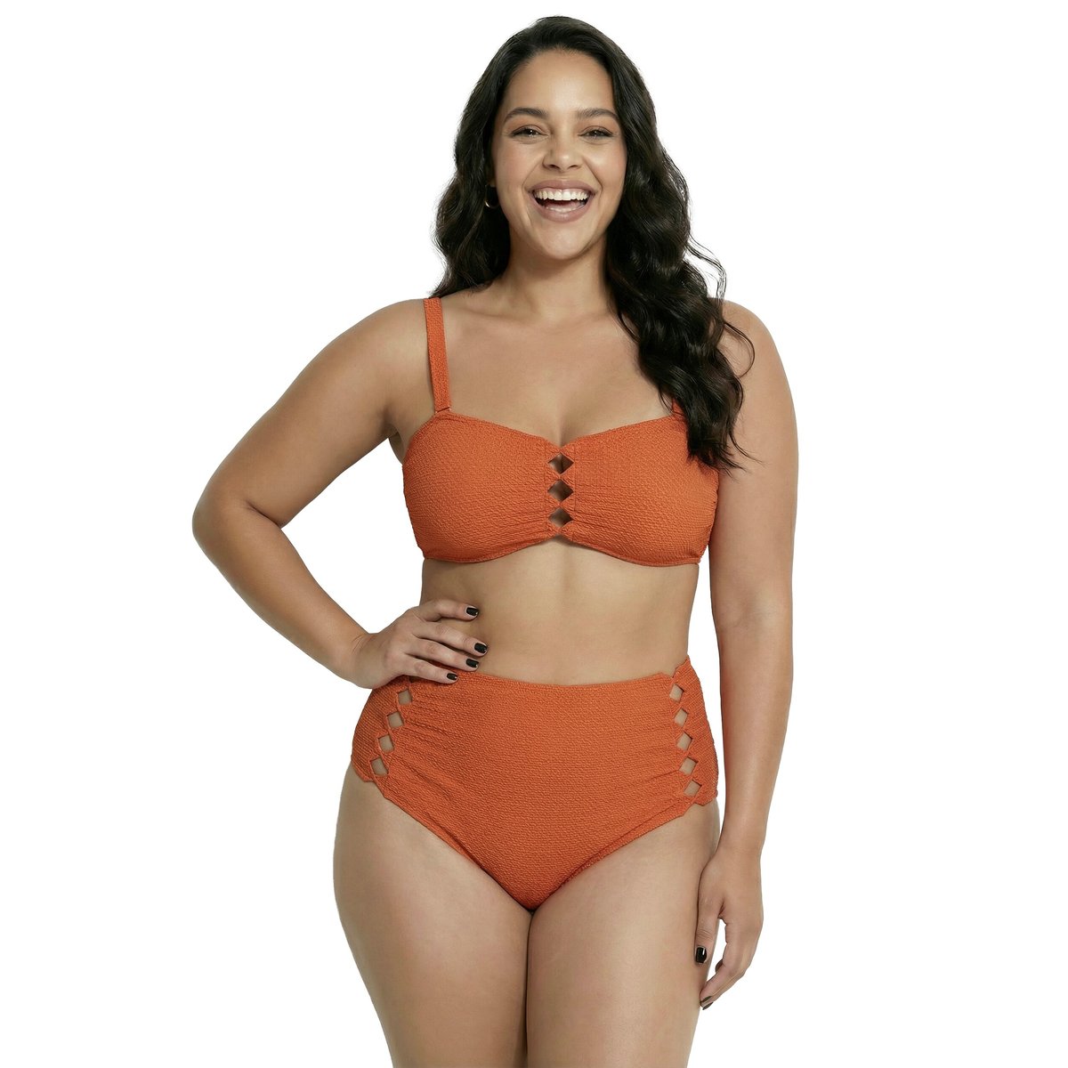 Bikini avec bonnets souples orange clair, ULLA POPKEN