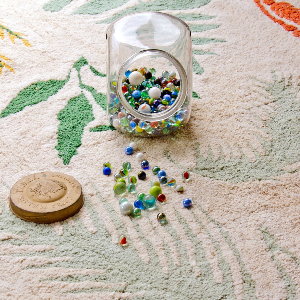 Tapis Rectangulaire en coton Plantes Botaniques PLANTS multicolore, LORENA CANALS