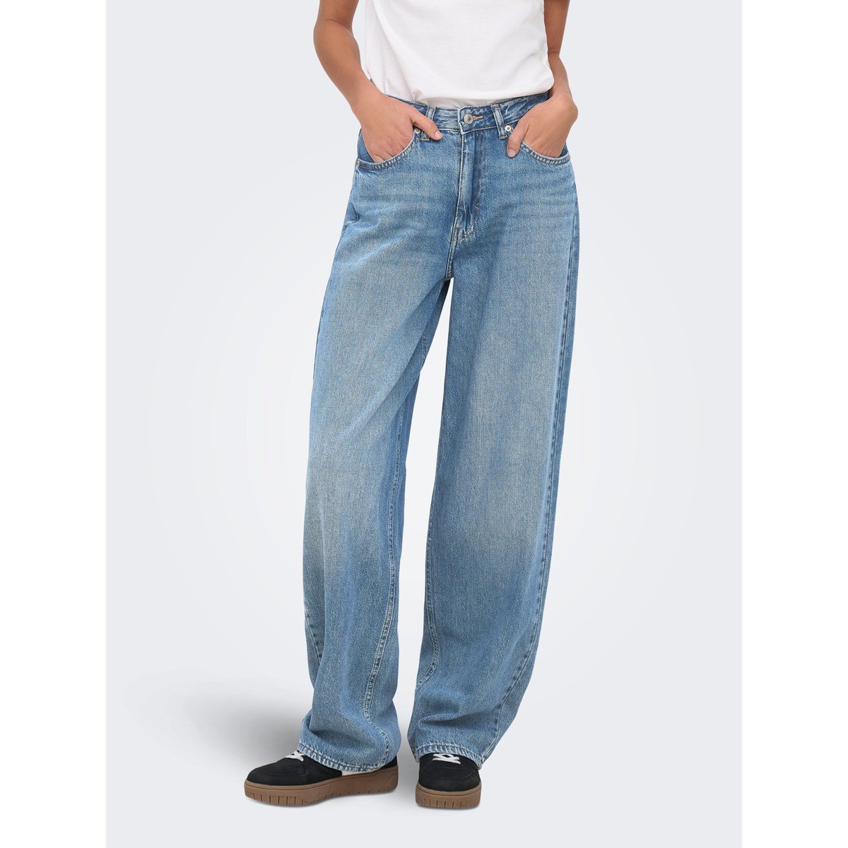 Jean Coupe Droite medium blue denim, ONLY