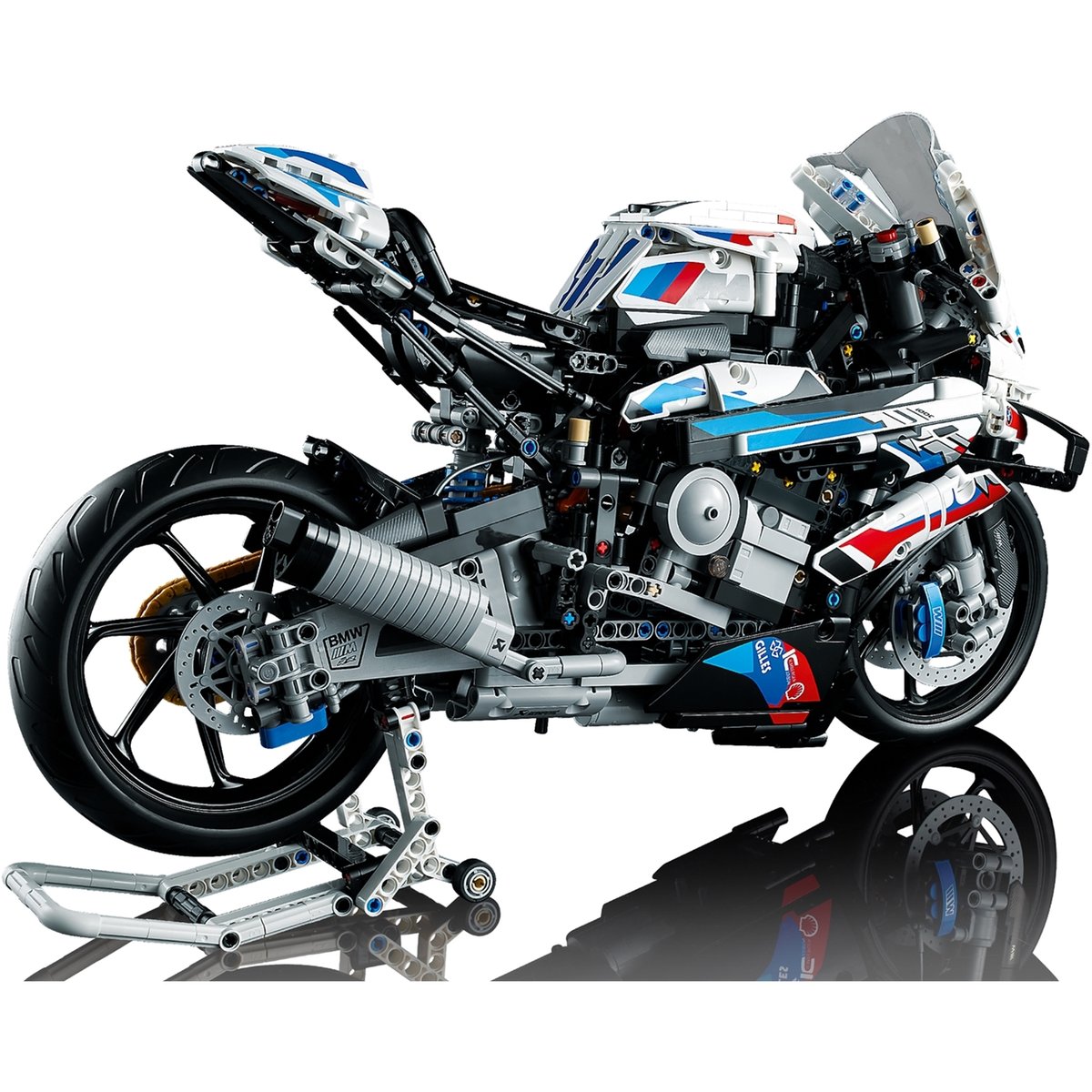 LEGO Technic - Réplique de la BMW M 1000 RR - Modèle 42130 rouge, blanc et bleu, LEGO