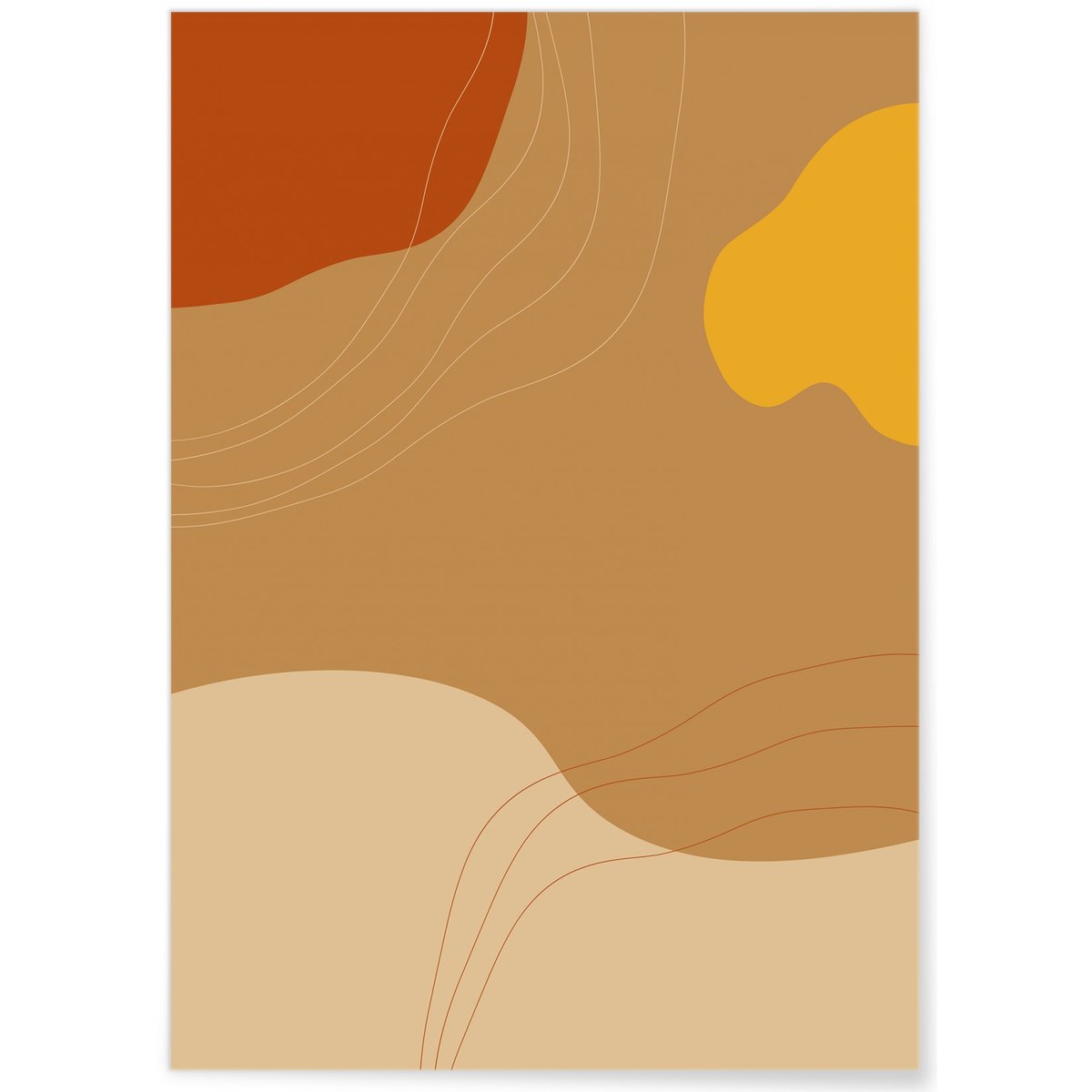 Affiche Abstract Background 4 blanc, L'AFFICHERIE