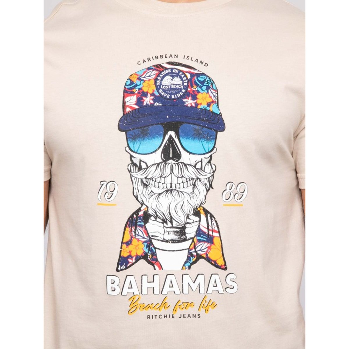 T-shirt Manches Courtes Nanka beige, RITCHIE