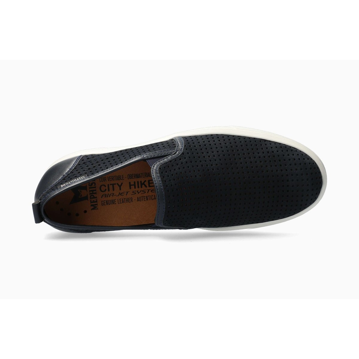 Bateaux en cuir CLIFF bleu foncé 5134, MEPHISTO