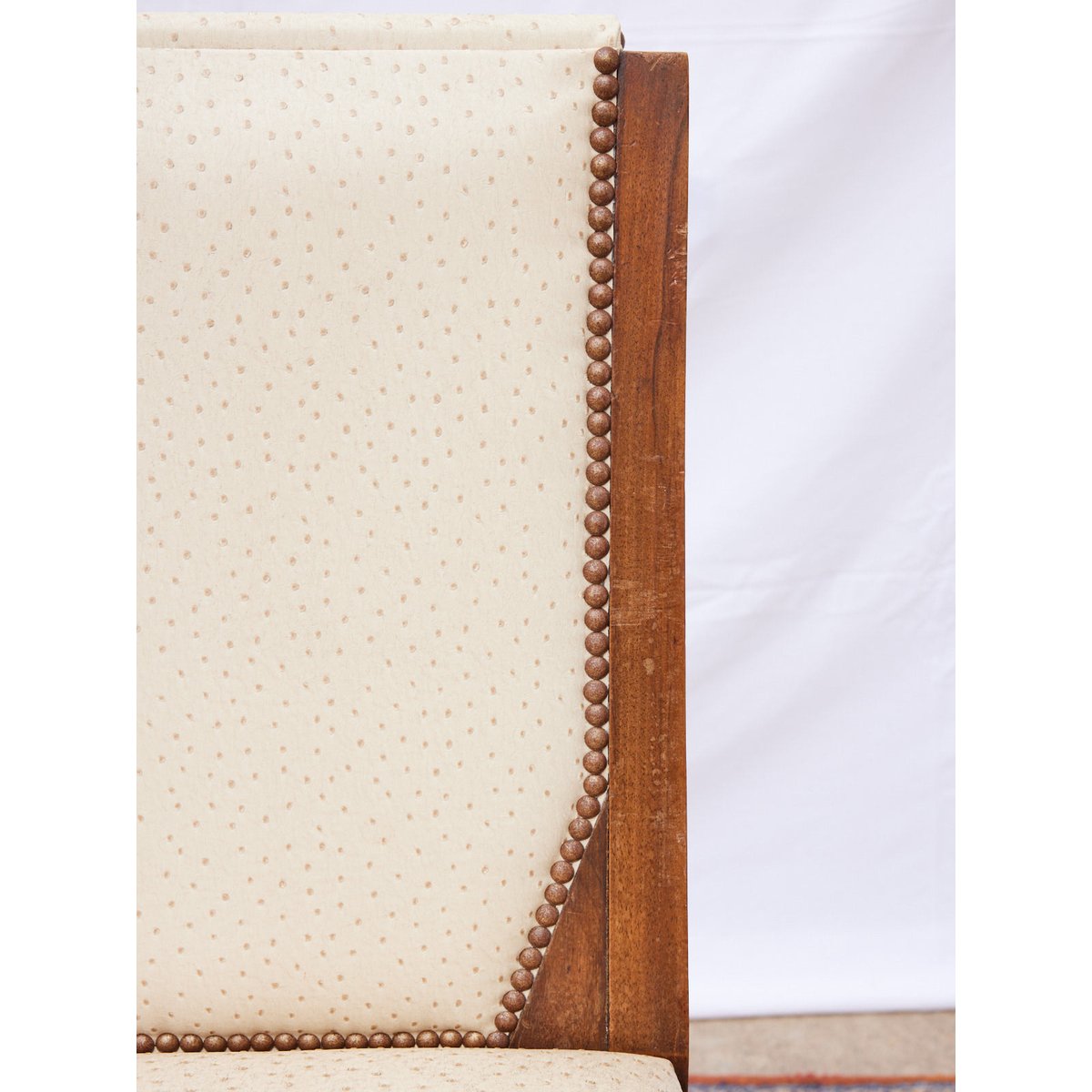 Paire de chaises en noyer art déco Alma N°1727 - Bon état bois foncé, DEBONGOUT