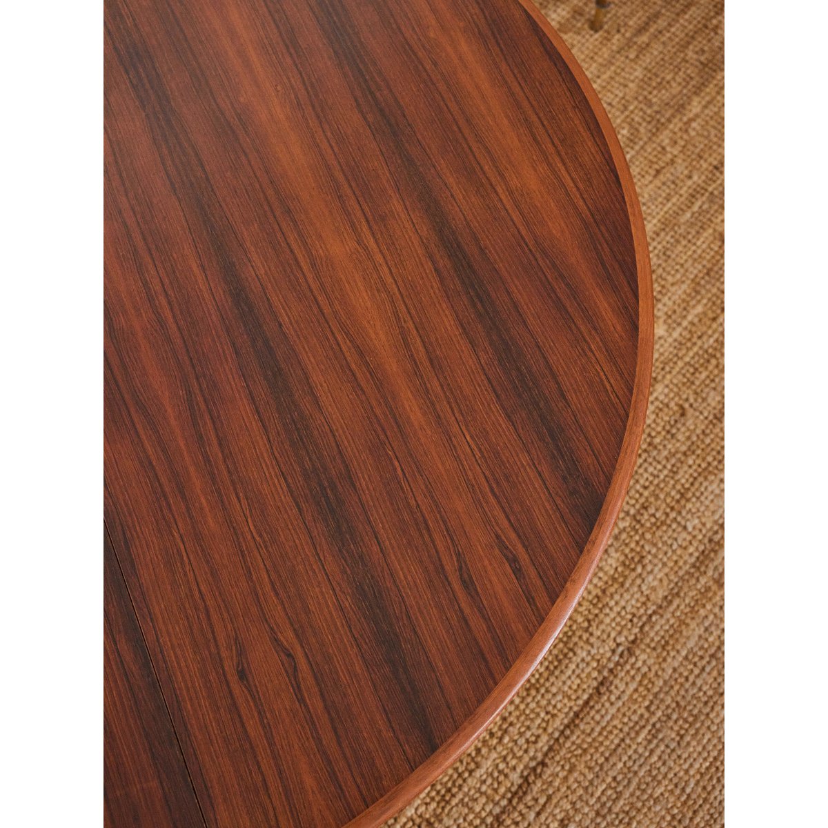 Table à manger en palissandre Karla N°1172 - Bon état bois foncé, DEBONGOUT