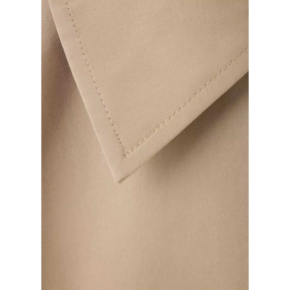 Trench court croisé beige, MANGO TEEN