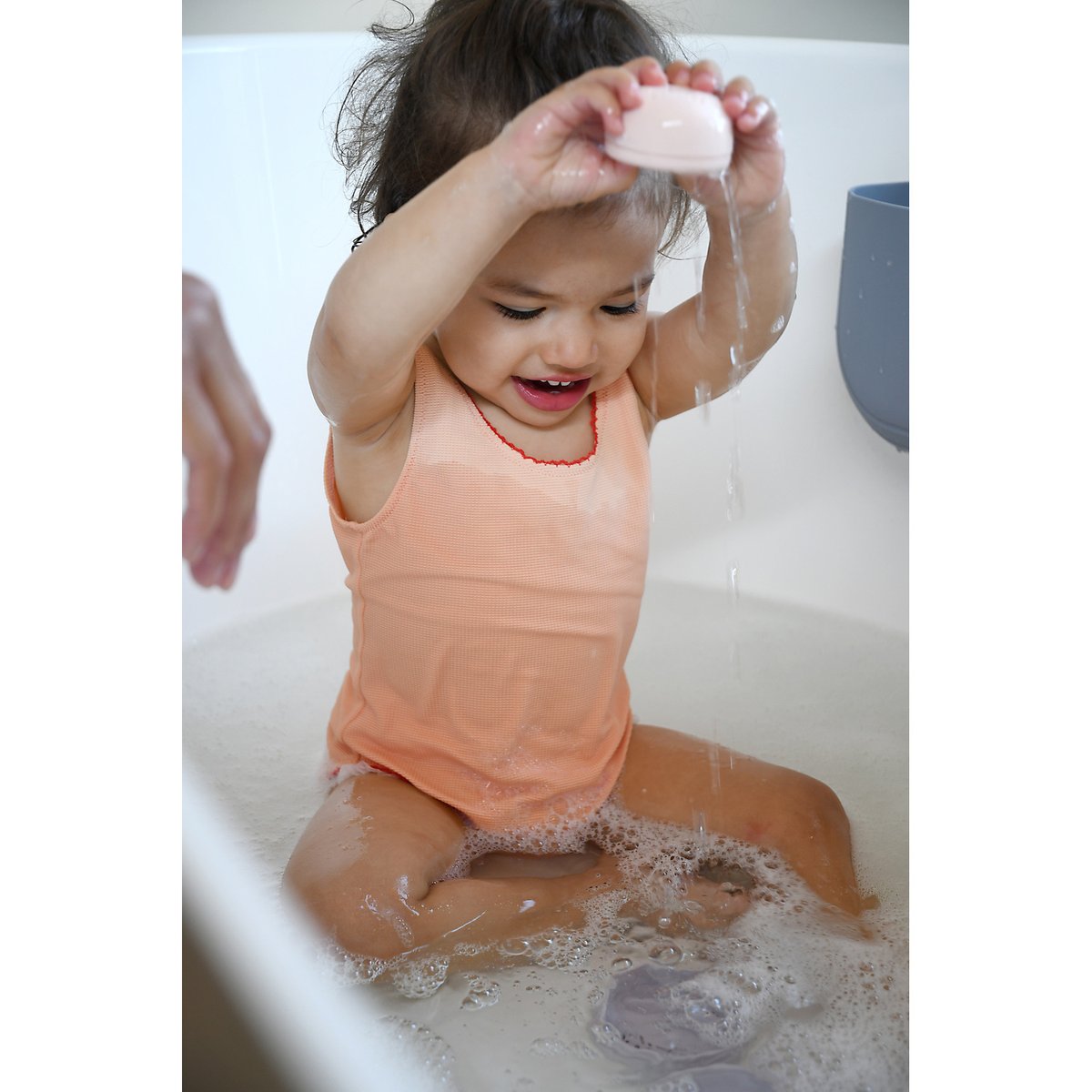 Jouets de bain bébé en silicone menthe, BEABA