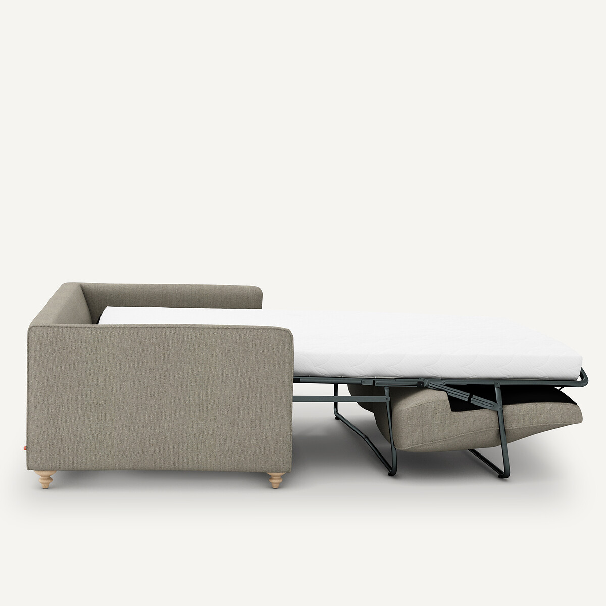 Canapé compact convertible tweedé, Lazare naturel/gris clair, AM.PM