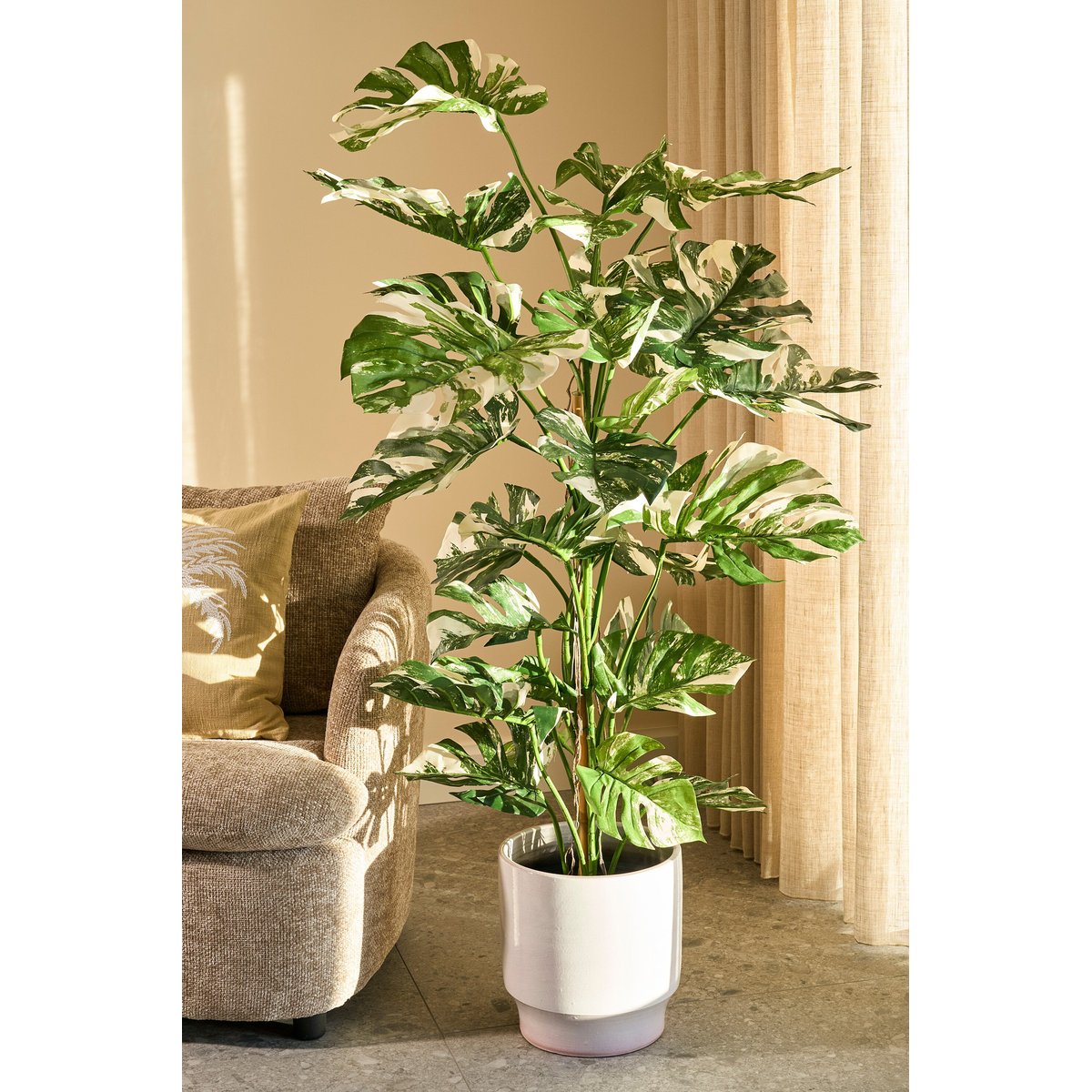 Plante artificielle MONSTERA vert, MICA DECORATIONS