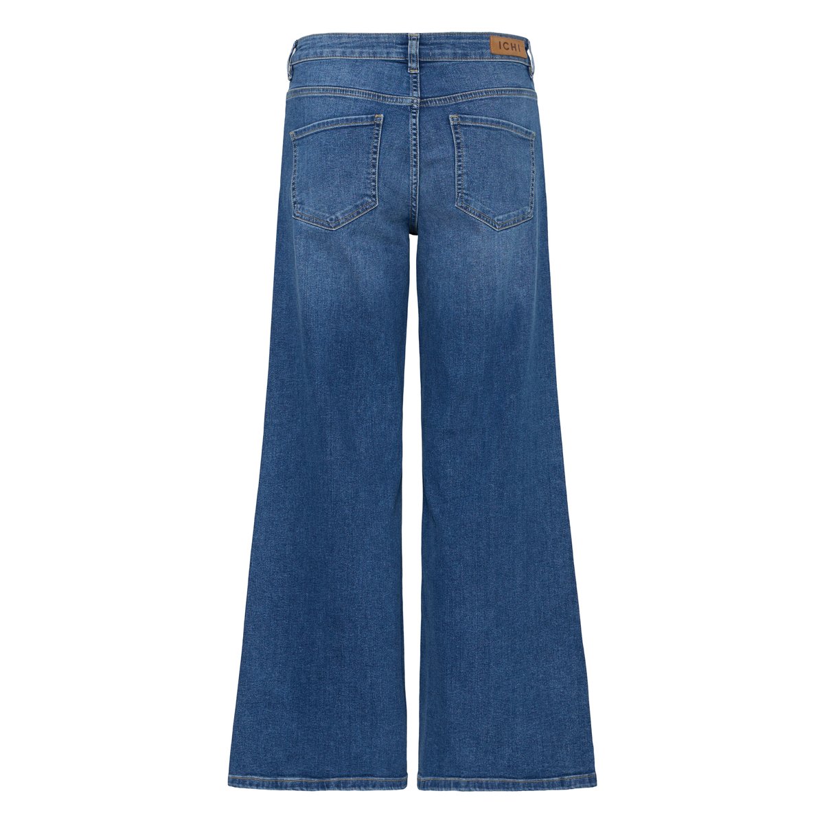 Jeans taille haute, jambes larges bleu medium blue, ICHI