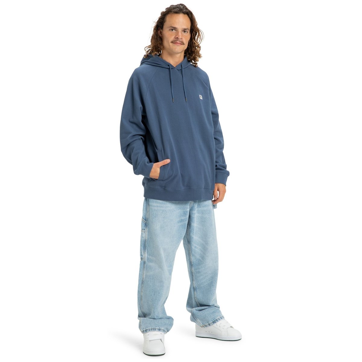 Sweat à capuche NOTES. bleu dark denim, DC SHOES
